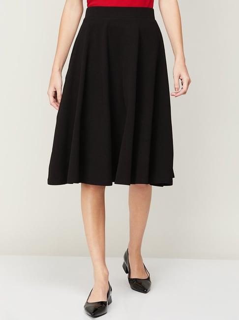 code by lifestyle black a-line skirt