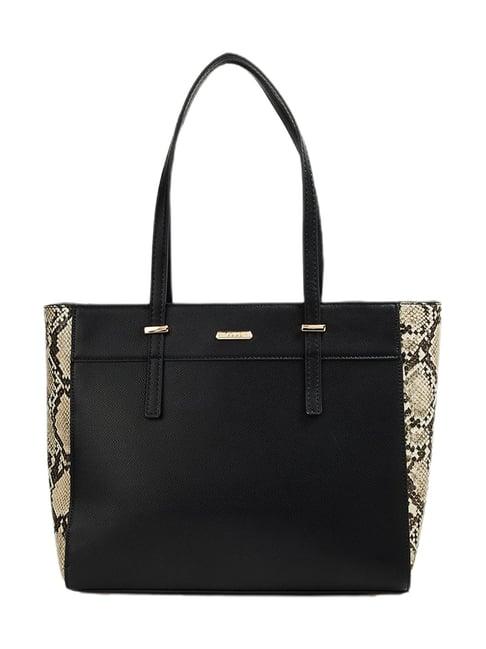 code by lifestyle black animal effect tote bag