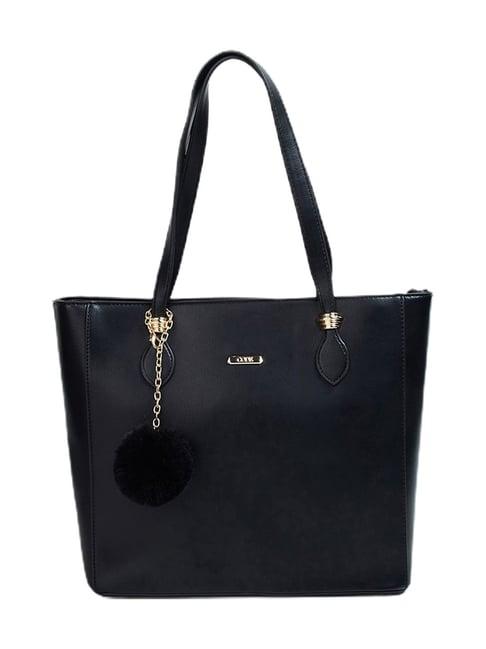 code by lifestyle black tote bag