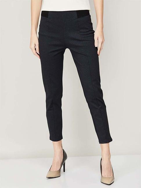 code by lifestyle blue mid rise pants