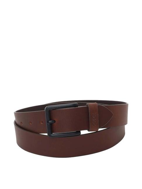 code by lifestyle brown leather waist belt for men