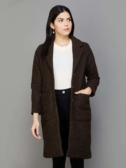 code by lifestyle brown self pattern blazer