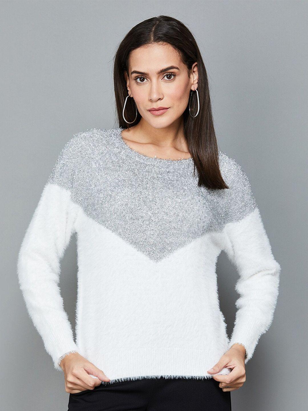 code by lifestyle colourblocked long sleeves pullover