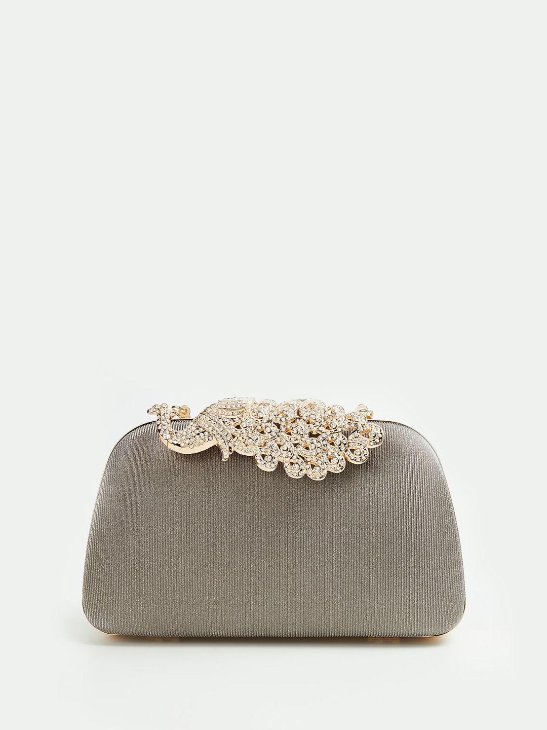 code by lifestyle embellished box clutch