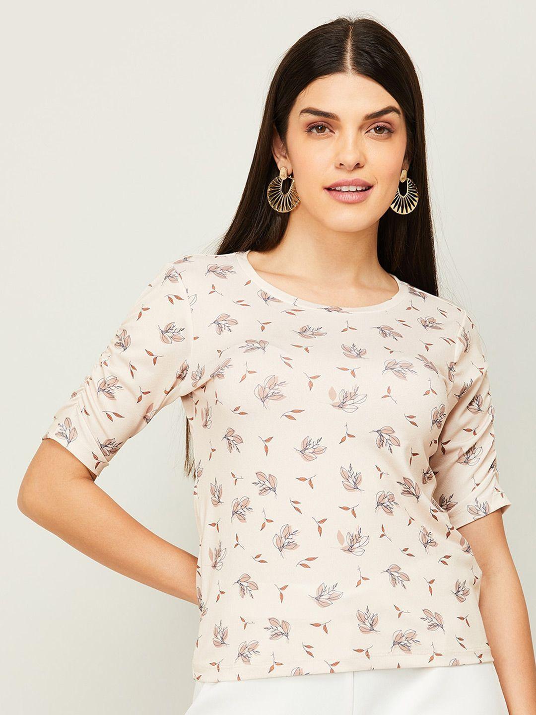 code by lifestyle floral print top