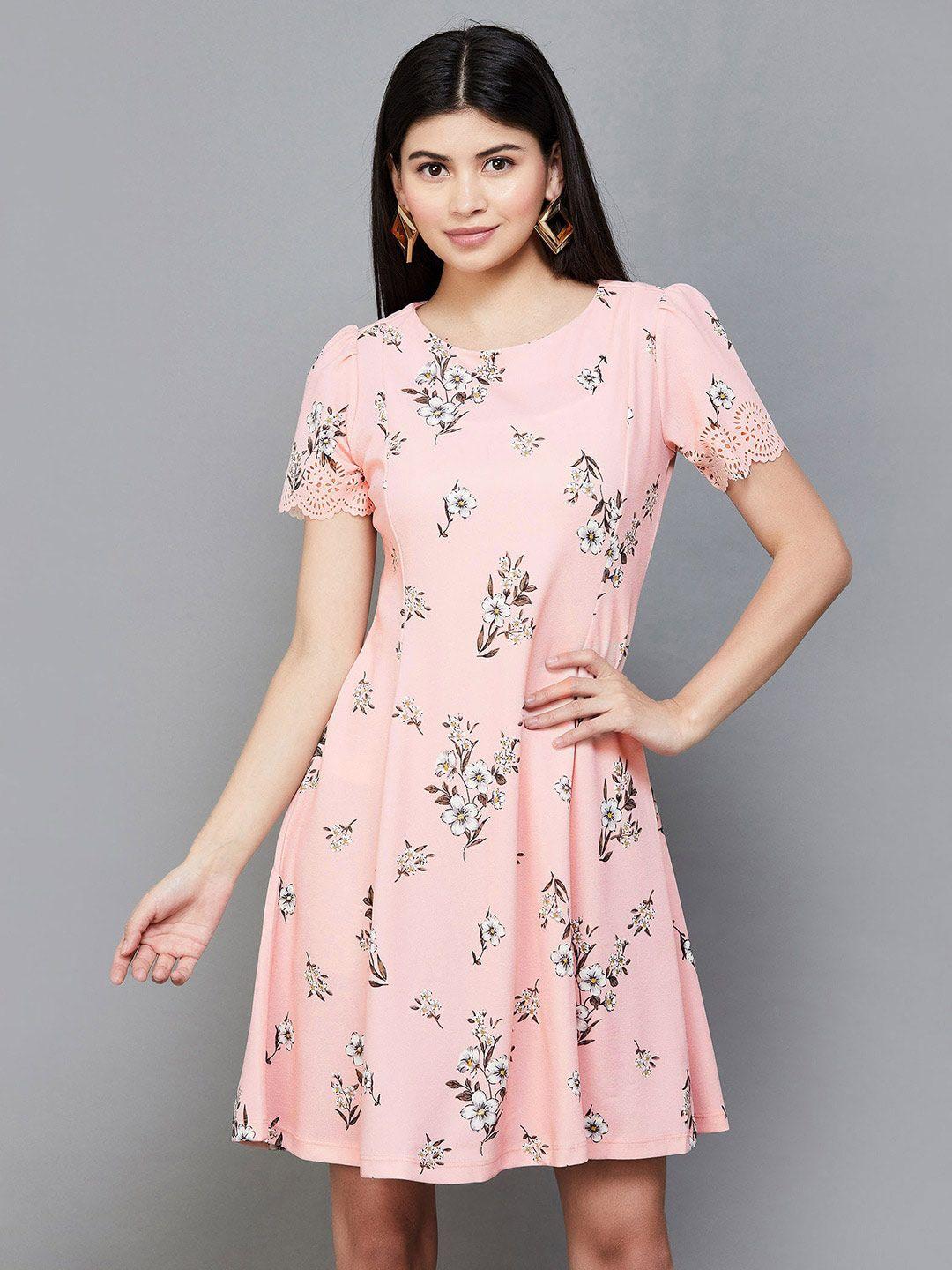 code by lifestyle floral printed a-line dress