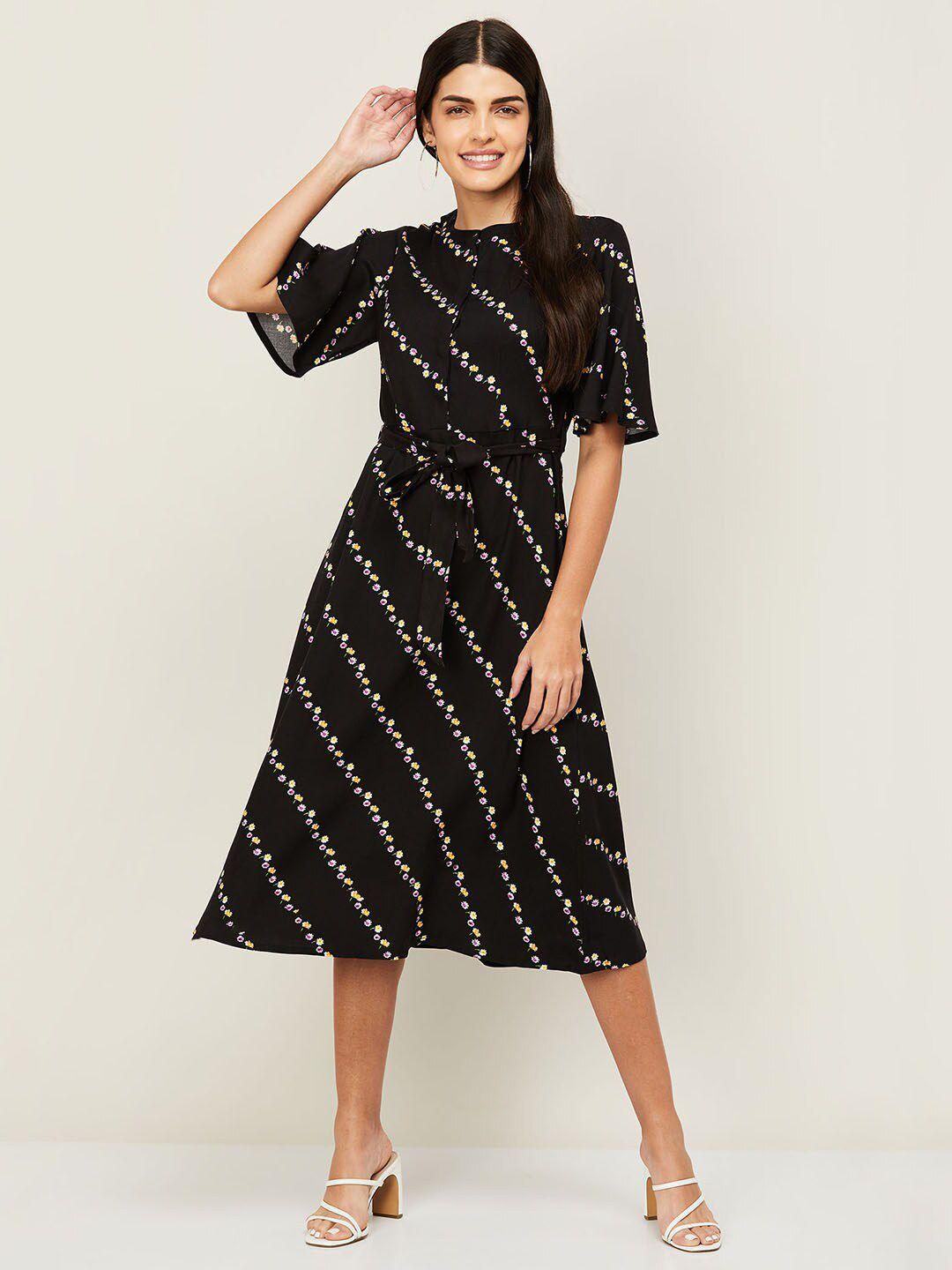 code by lifestyle floral shirt midi dress