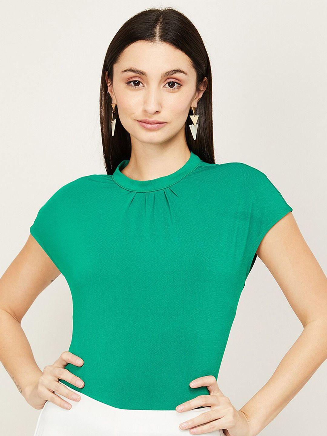 code by lifestyle green extended sleeves top