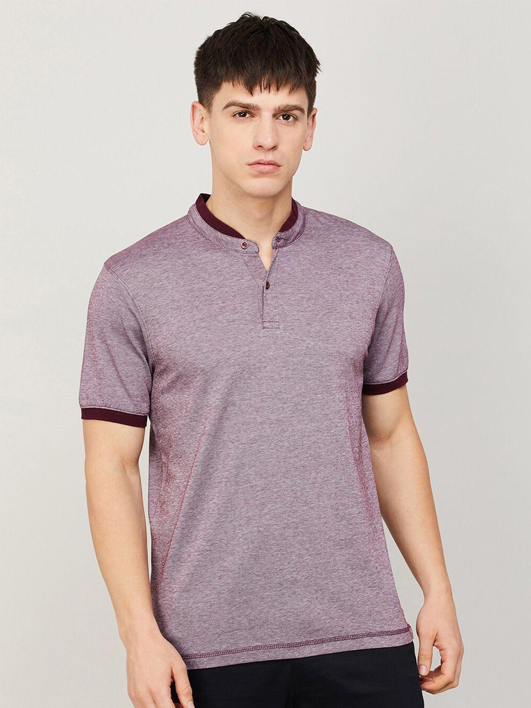 code by lifestyle henley neck t-shirt