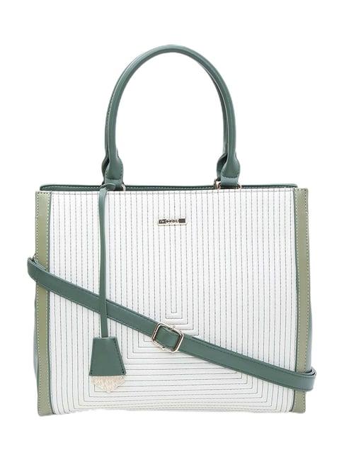code by lifestyle light olive textured tote bag