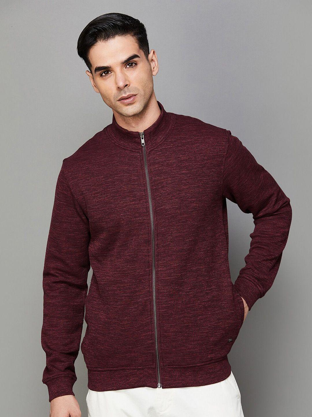 code by lifestyle long sleeves front-open sweatshirt