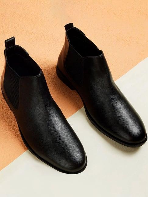 code by lifestyle men's black chelsea boots