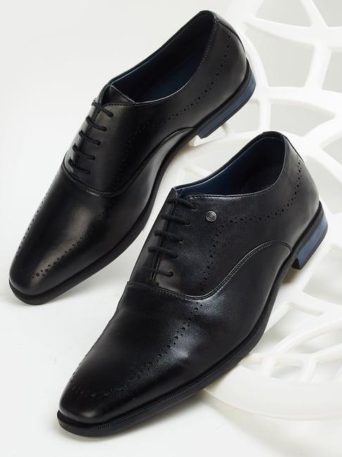 code by lifestyle men's black oxford shoes