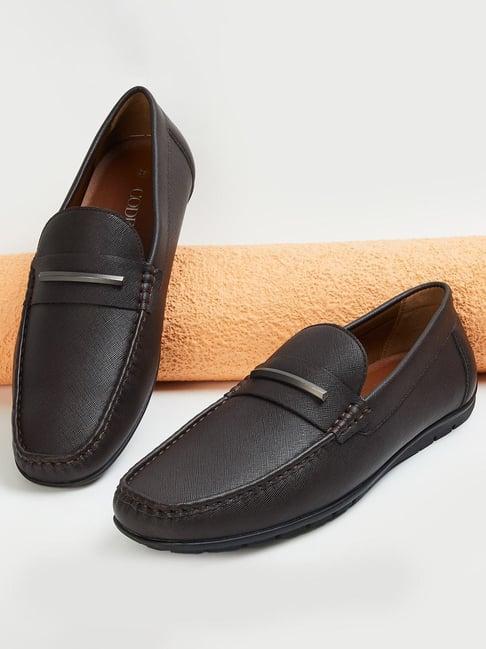 code by lifestyle men's brown casual loafers