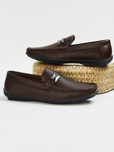 code by lifestyle men's brown casual loafers