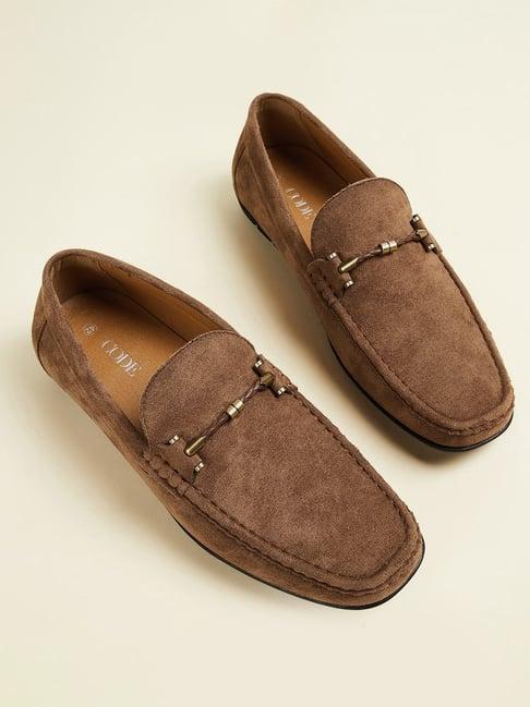 code by lifestyle men's brown casual loafers