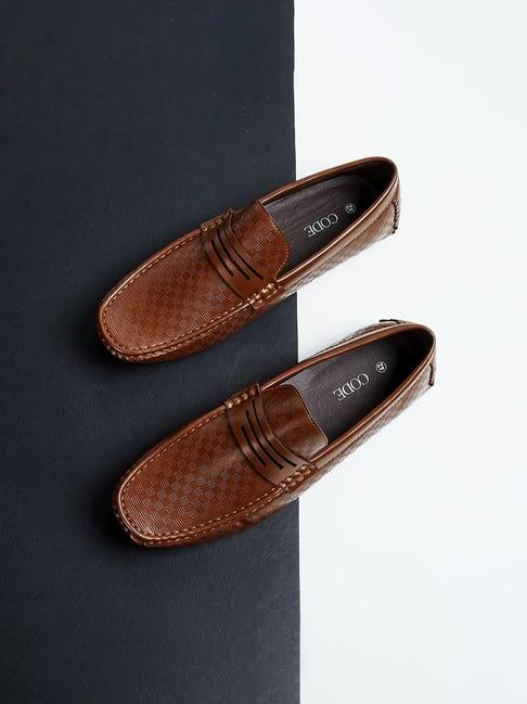 code by lifestyle men's brown casual loafers