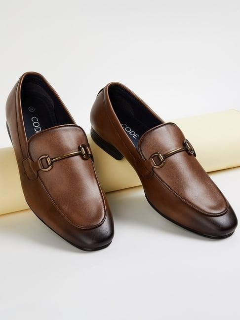 code by lifestyle men's brown formal loafers