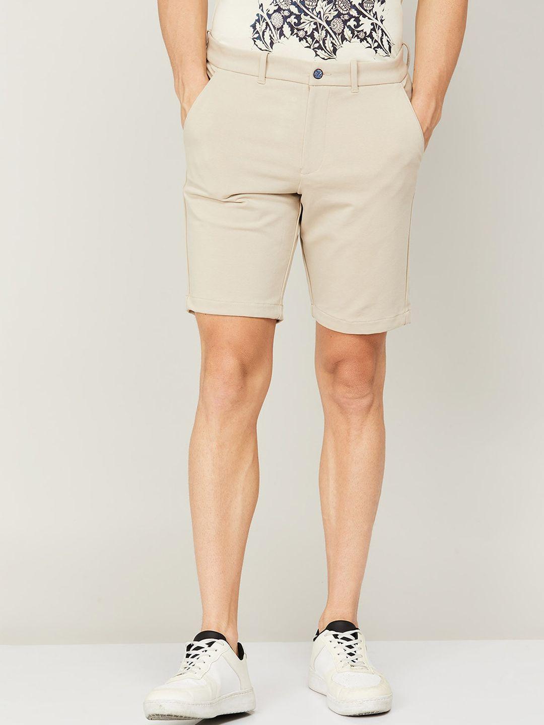 code by lifestyle men mid-rise above knee length shorts