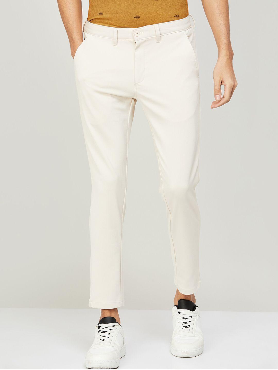 code by lifestyle men mid rise ciggarette trousers