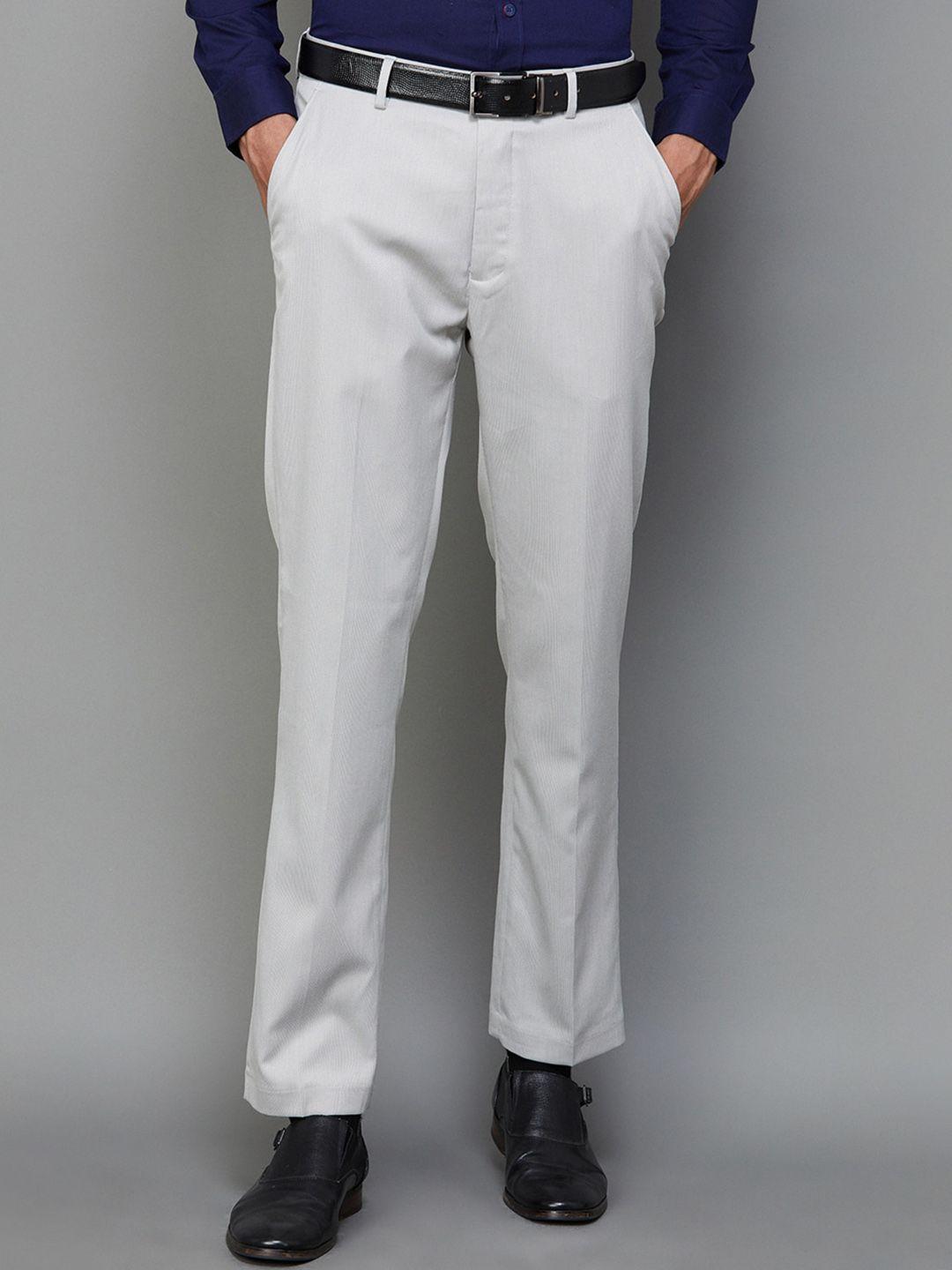 code by lifestyle men mid rise formal trousers