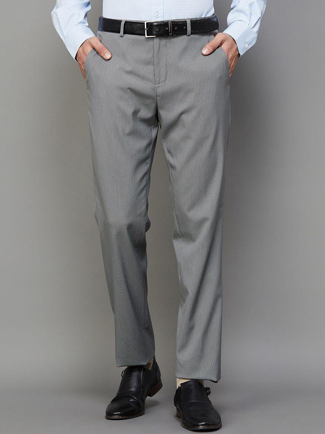 code by lifestyle men mid rise formal trousers