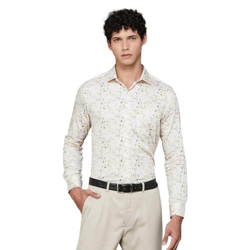 code by lifestyle men multi cotton slim fit printed shirt_39