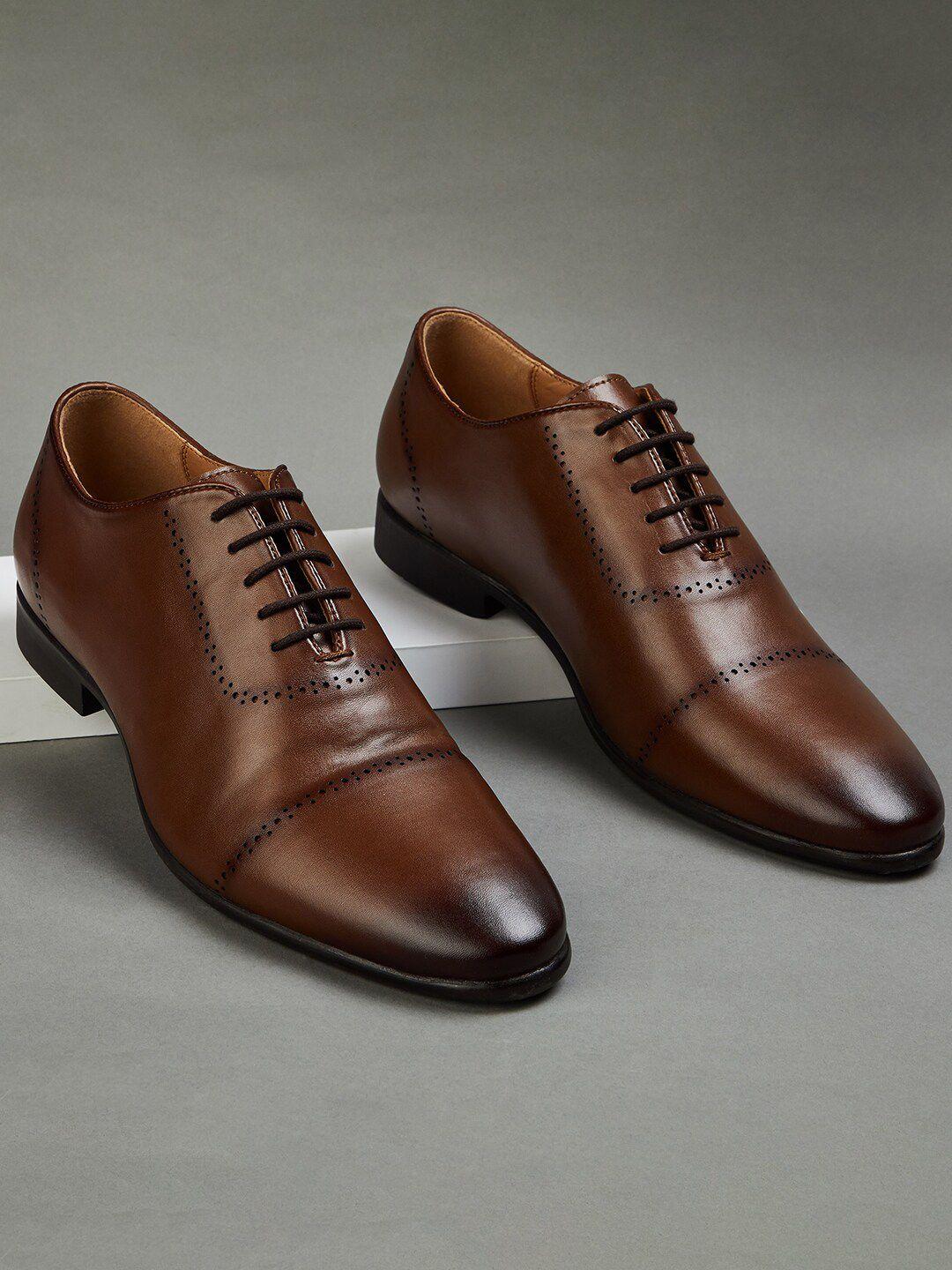 code by lifestyle men perforated formal oxfords