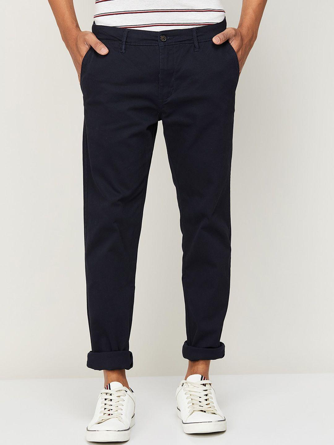 code by lifestyle men regular fit chinos trousers