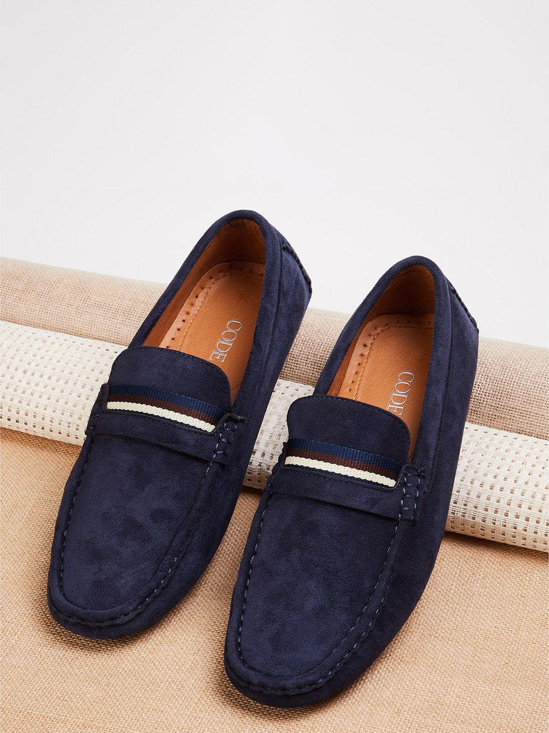 code by lifestyle men round toe formal loafers