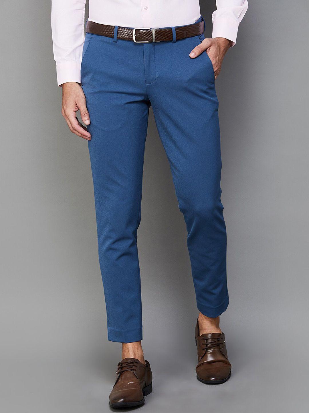 code by lifestyle men slim fit chinos trousers