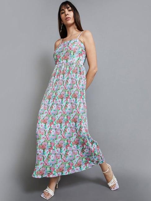 code by lifestyle multicolored printed a-line dress