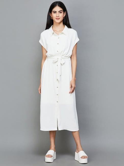 code by lifestyle off-white a-line dress