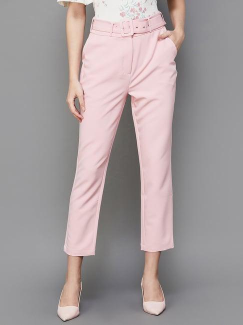 code by lifestyle pink regular fit pants