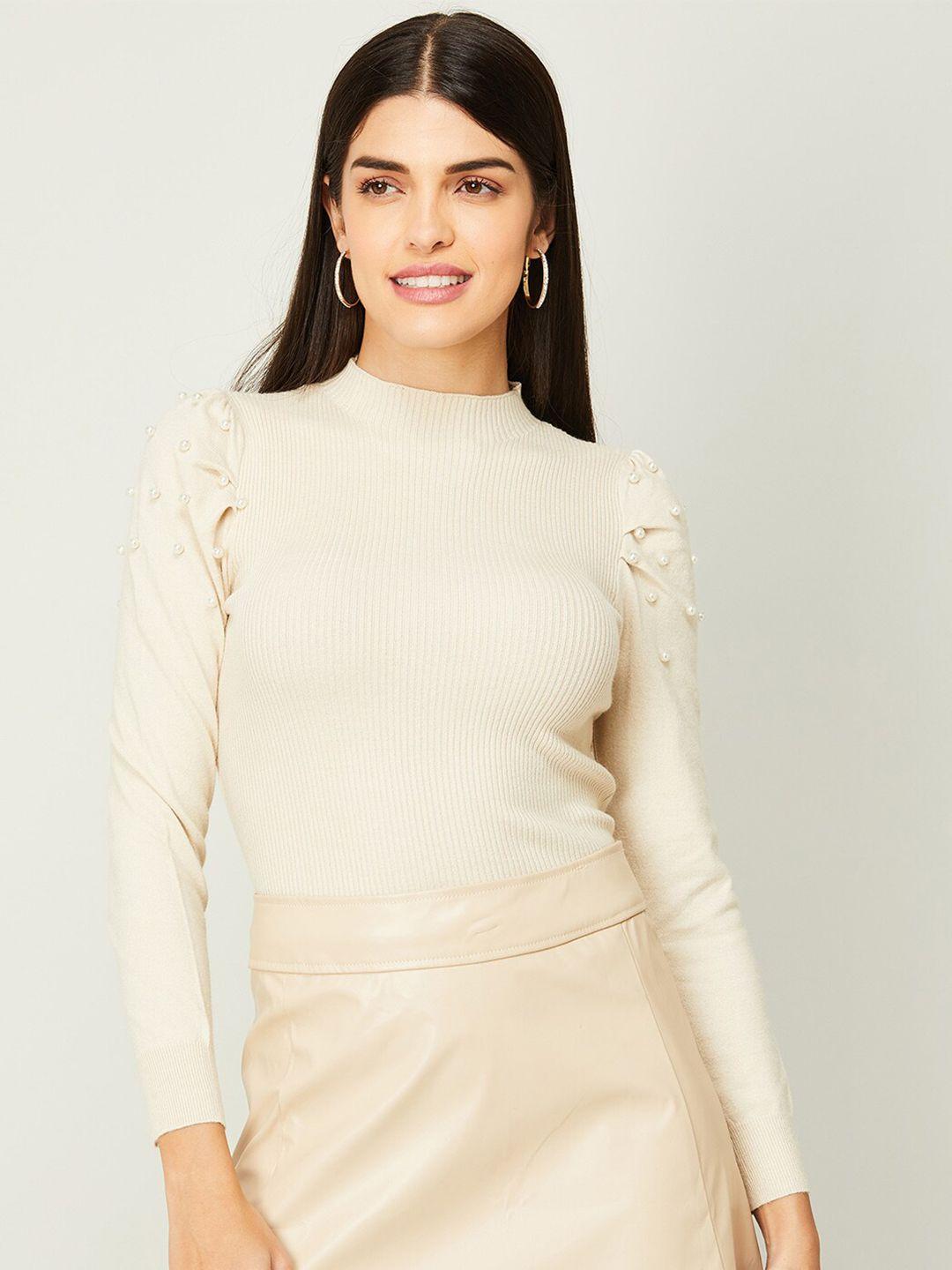 code by lifestyle polyester embellished top