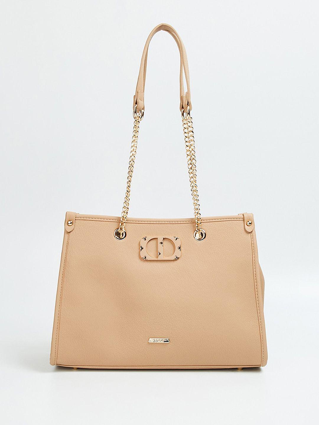 code by lifestyle pu structured shoulder bag