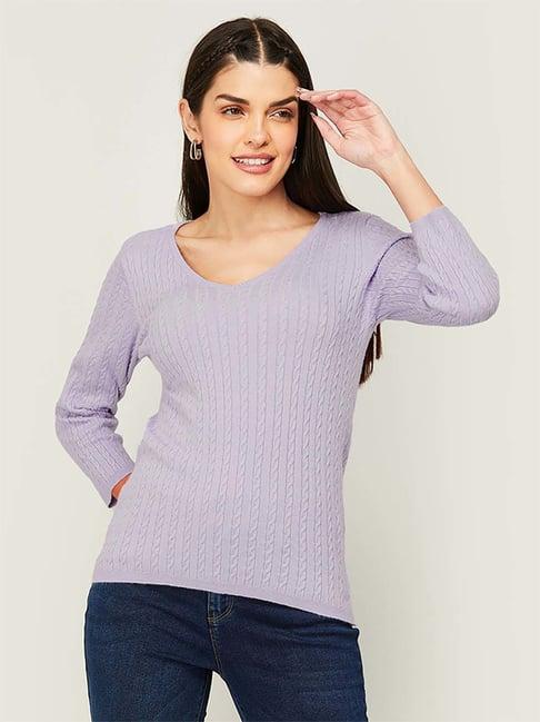 code by lifestyle purple striped top