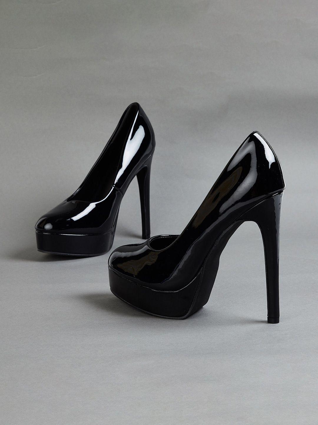 code by lifestyle round toe stiletto pumps