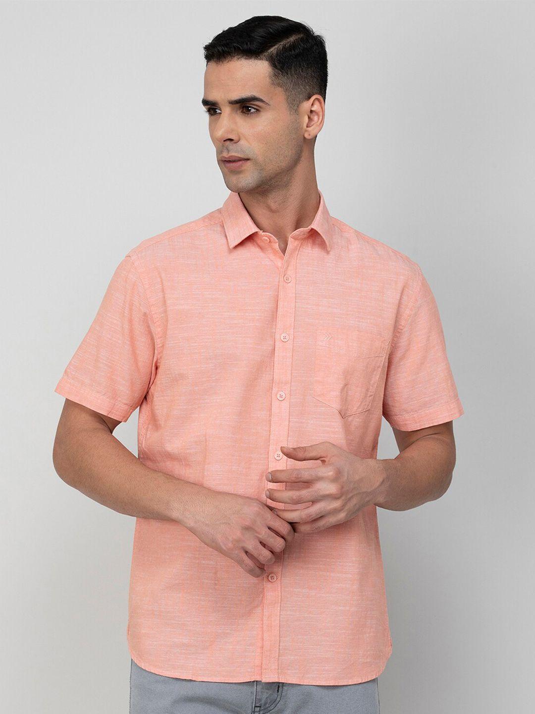code by lifestyle spread collar cotton casual shirt