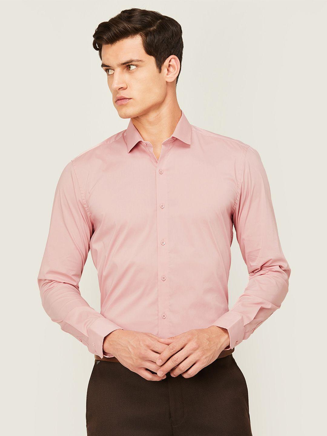 code by lifestyle spread collar long sleeves formal shirt