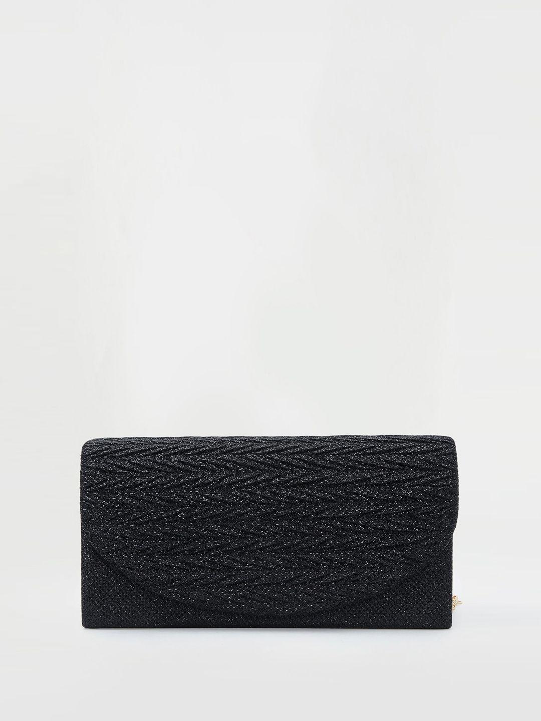 code by lifestyle textured foldover clutch with shoulder chain strap