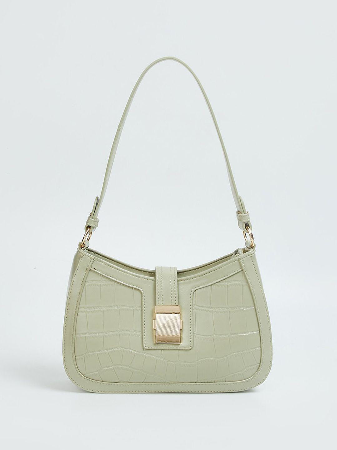 code by lifestyle textured structured handheld bag
