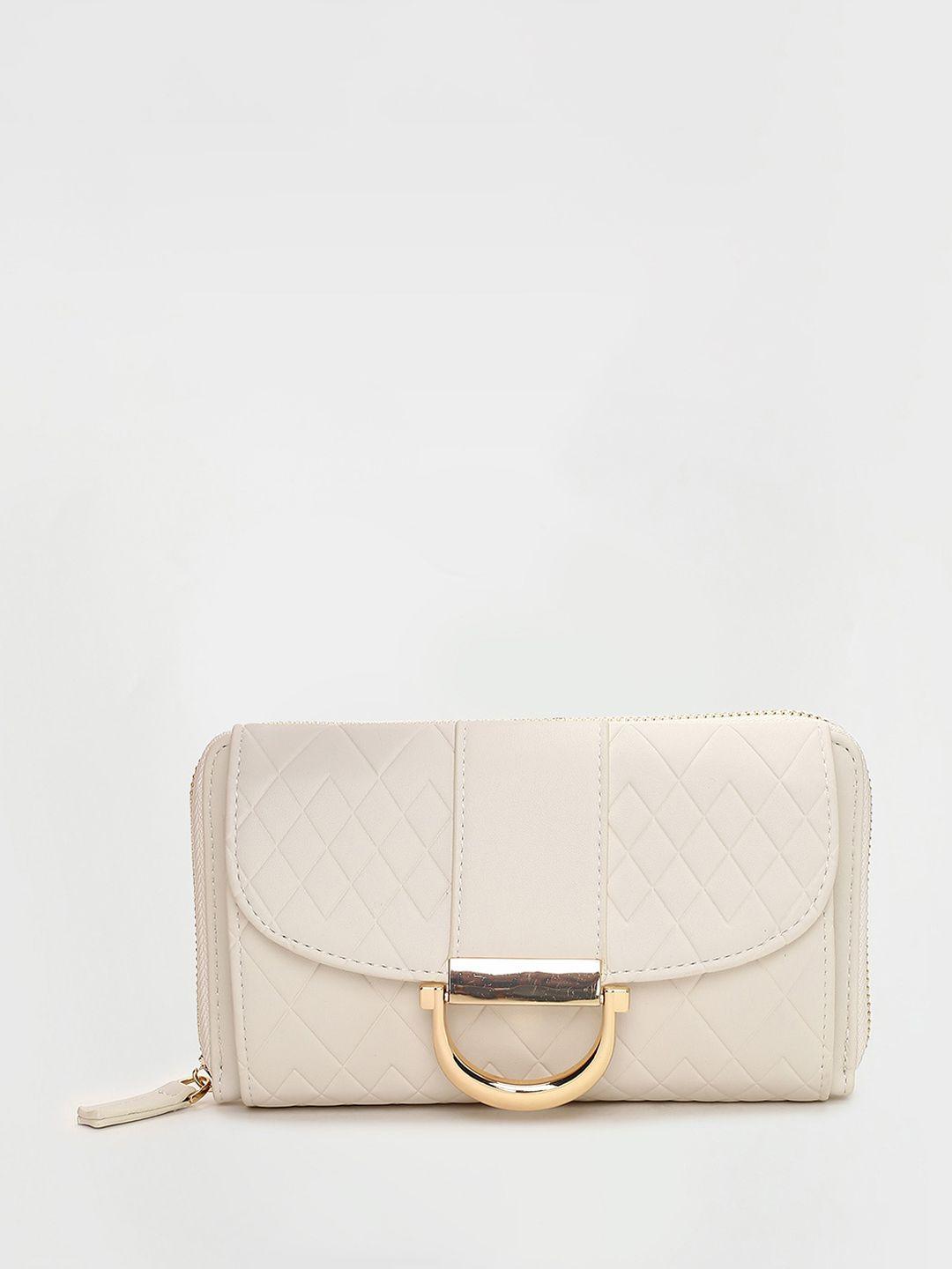 code by lifestyle textured structured sling bag