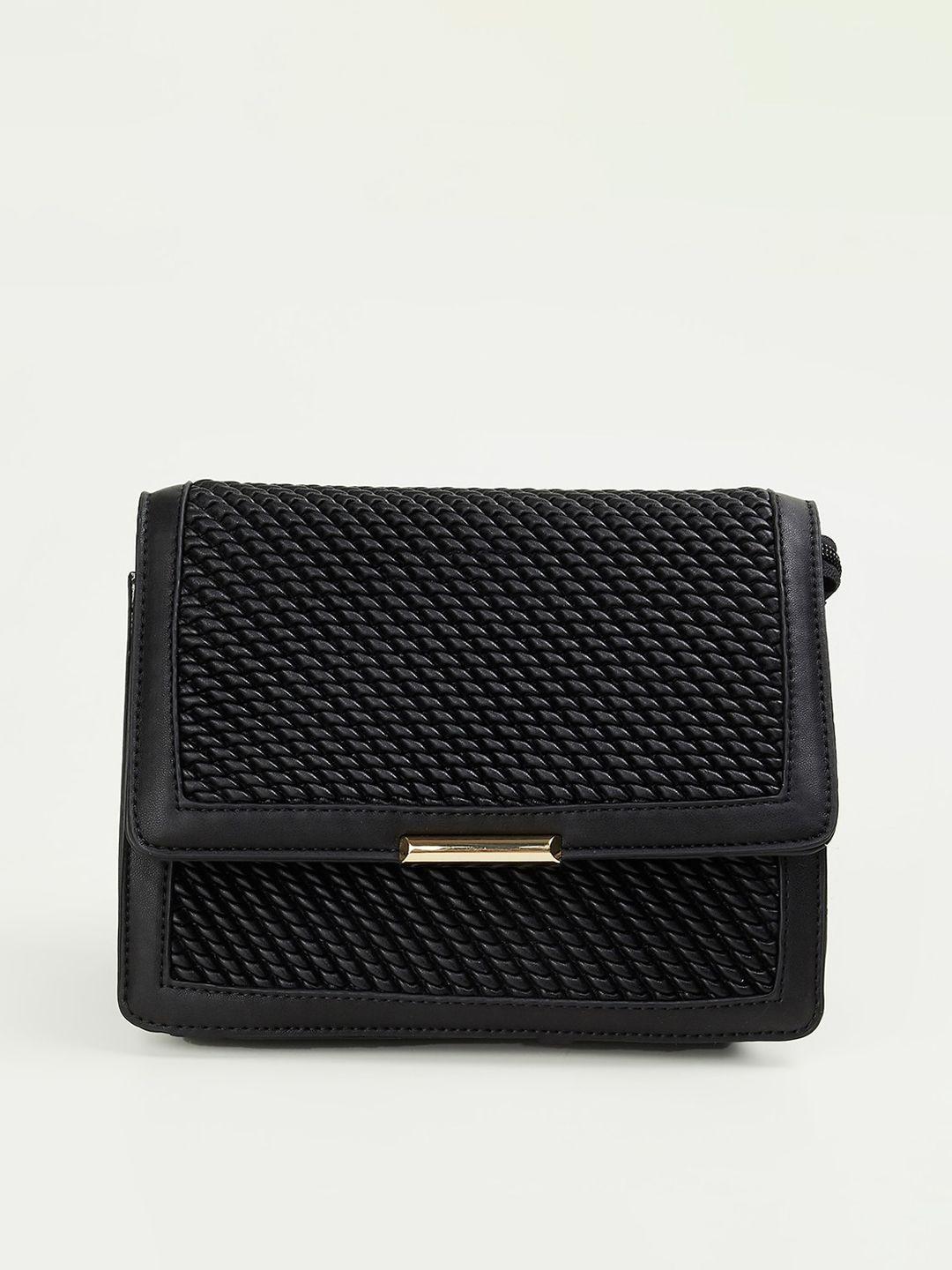 code by lifestyle textured swagger sling bag