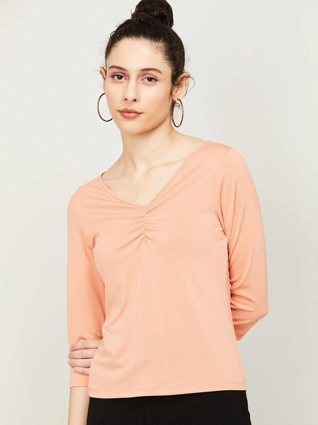 code by lifestyle v-neck regular sleeves top