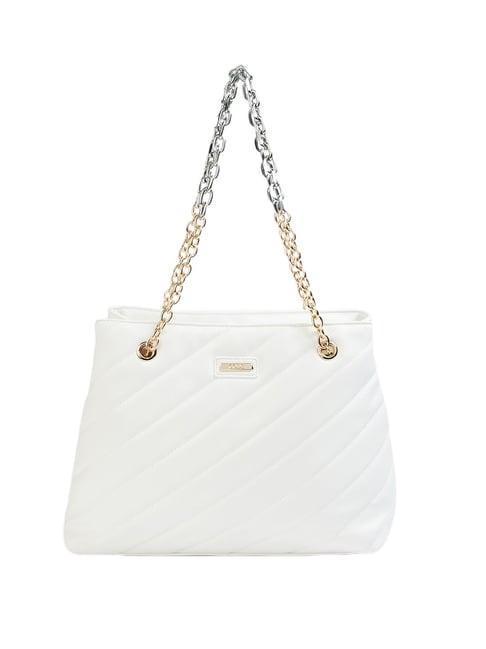 code by lifestyle white shoulder bag