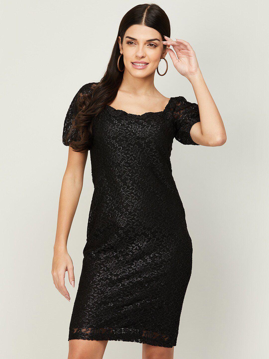 code by lifestyle women black sheath dress