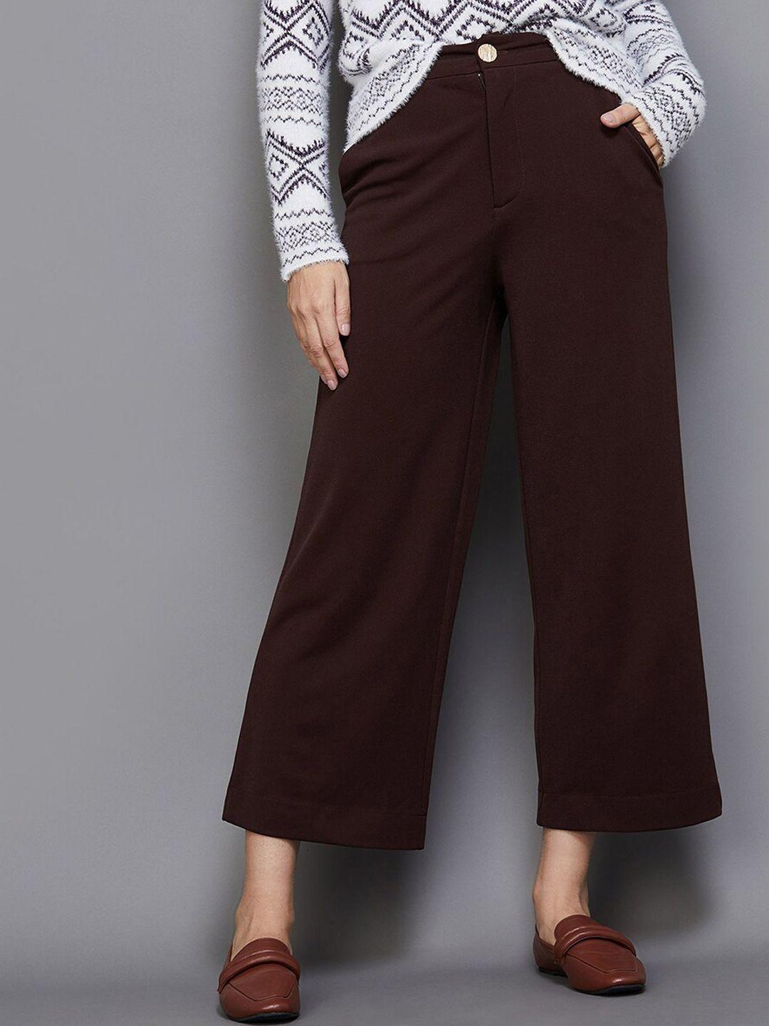 code by lifestyle women cropped parallel trousers