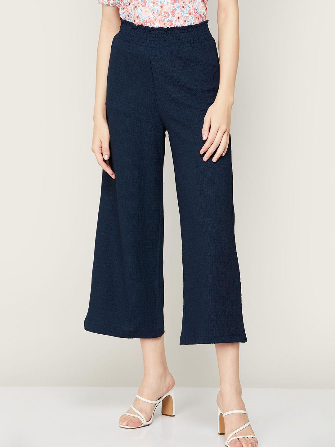 code by lifestyle women easy wash culottes trousers