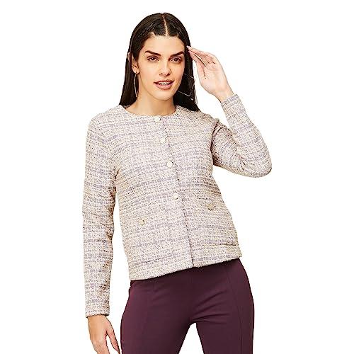 code by lifestyle women lavender viscose rayon regular fit solid shrug_10